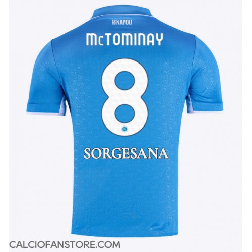 Maglia Calcio SSC Napoli Scott McTominay #8 Prima Divisa 2024-25 Manica Corta